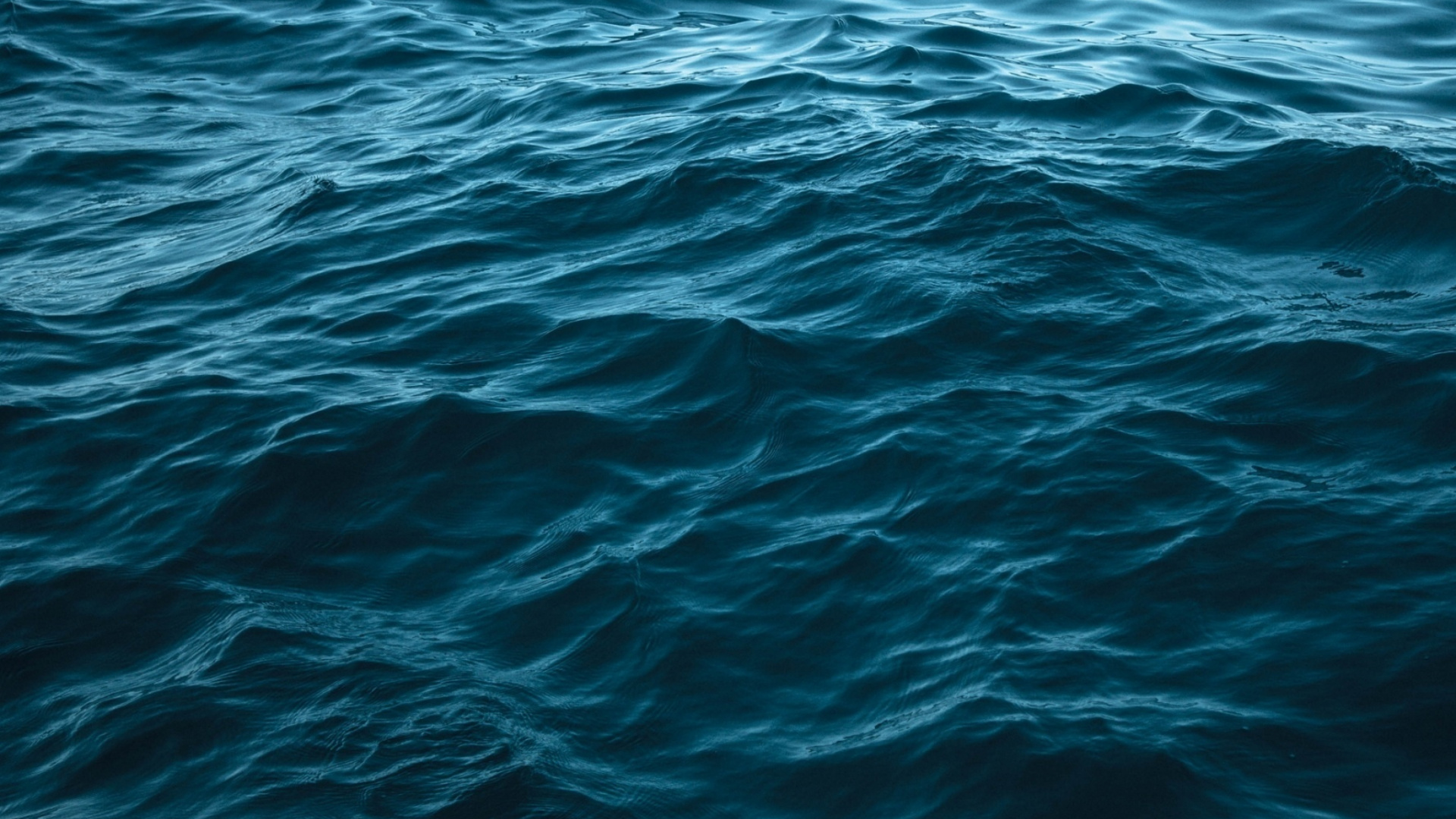 Обои океан, море, ветровая волна, синий, вода в разрешении 1920x1080