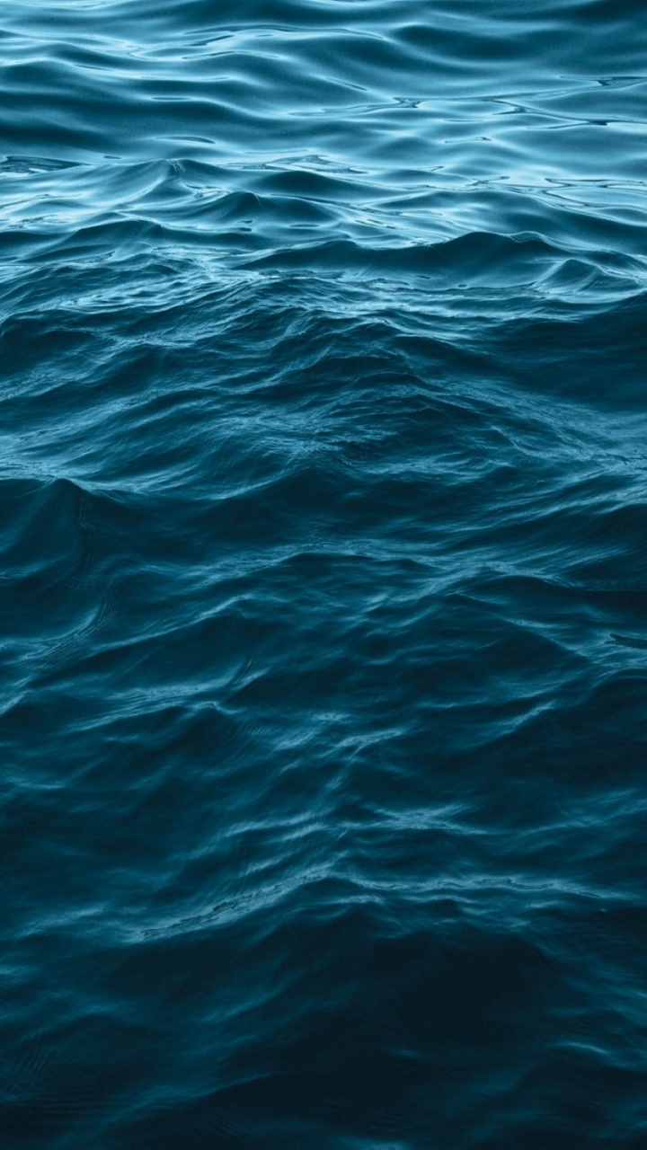 Обои океан, море, ветровая волна, синий, вода в разрешении 720x1280