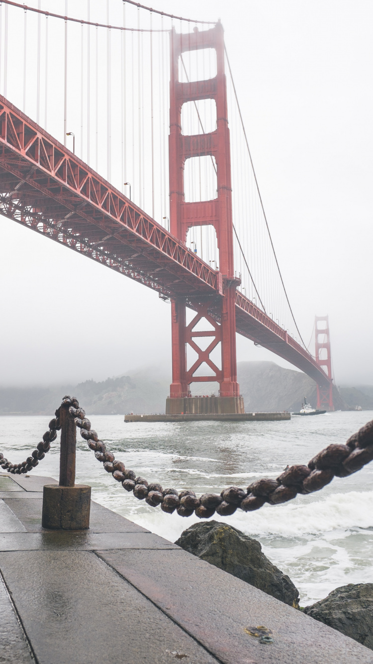 Обои мост Golden Gate, мост, подвесной мост, вантовый мост, extradosed мост в разрешении 750x1334