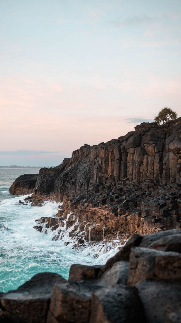 Обои море, побережье, облако, вода, природный ландшафт в разрешении 720x1280