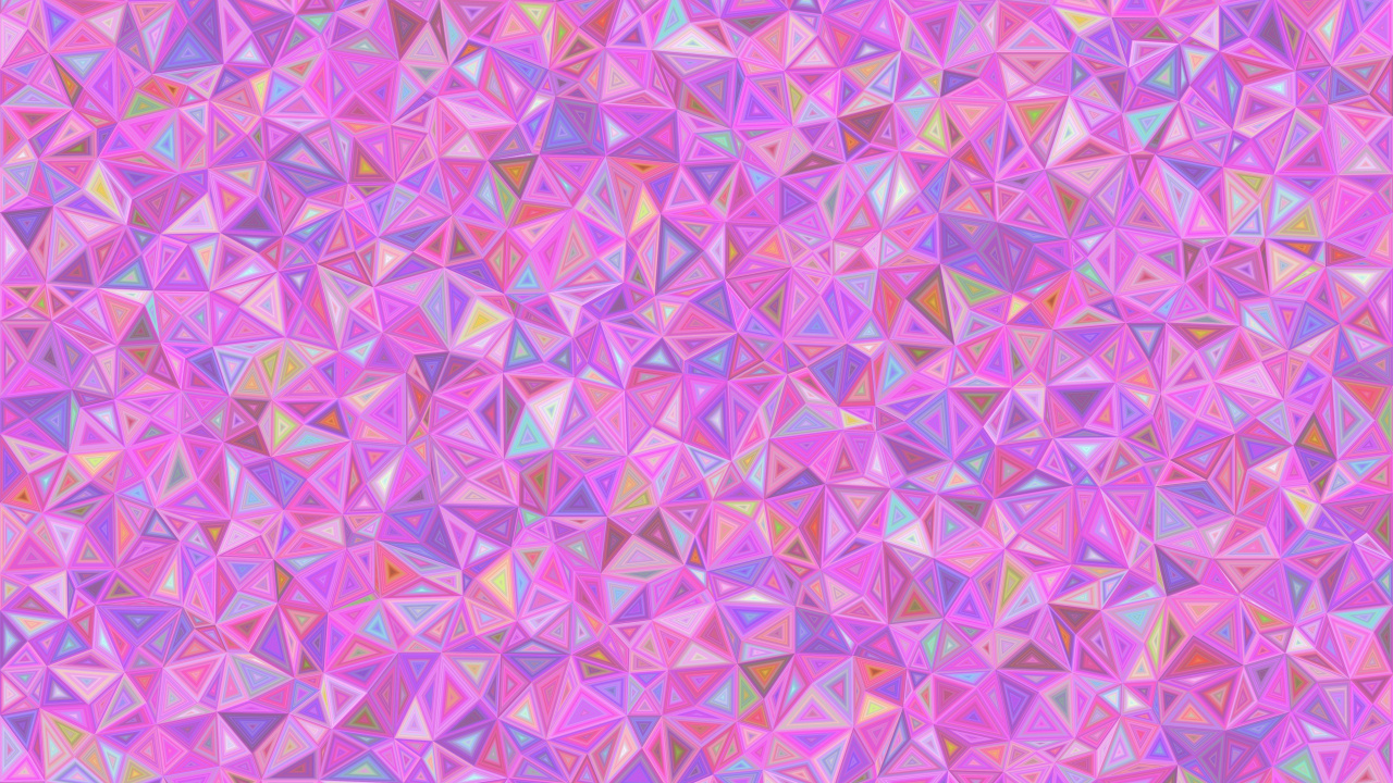 Обои симметрия, розовый, треугольник, векторная графика, сирень в разрешении 1280x720