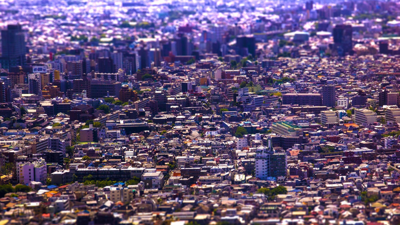 Обои город, городской пейзаж, городской район, метрополия, жилой район в разрешении 1280x720