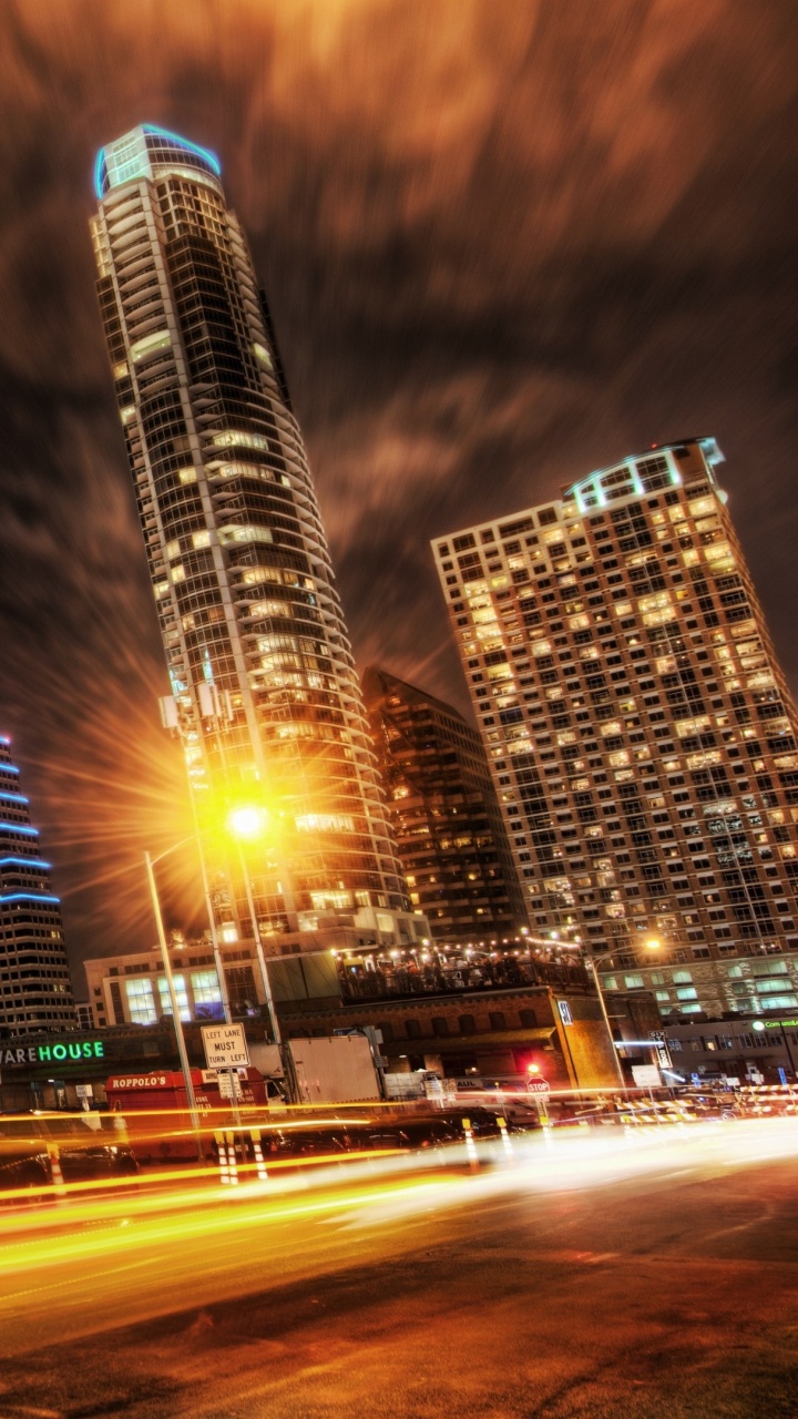 Обои городской район, город, ориентир, городской пейзаж, метрополия в разрешении 720x1280