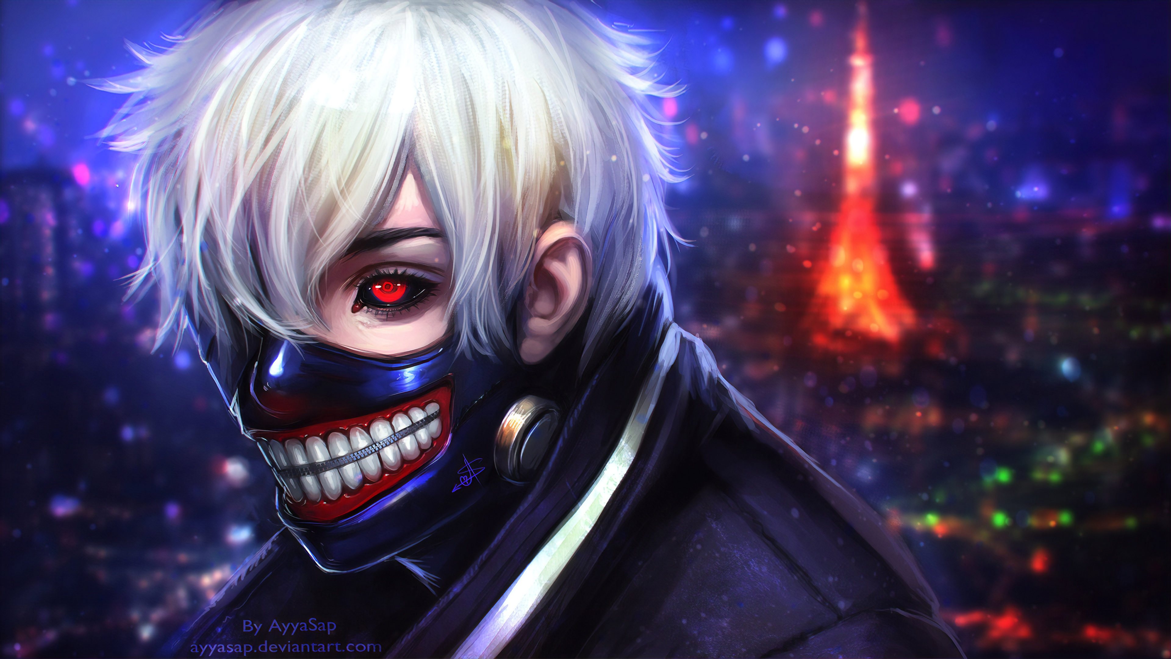 Живые обои ken kaneki