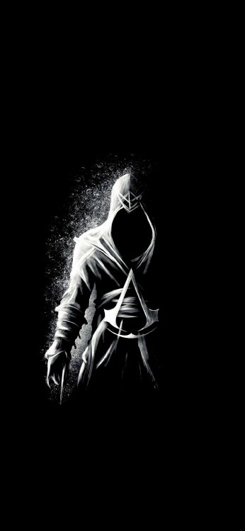 Обои черный охотник, арт, музыкант, музыка, театральное искусство в разрешении 1080x2340