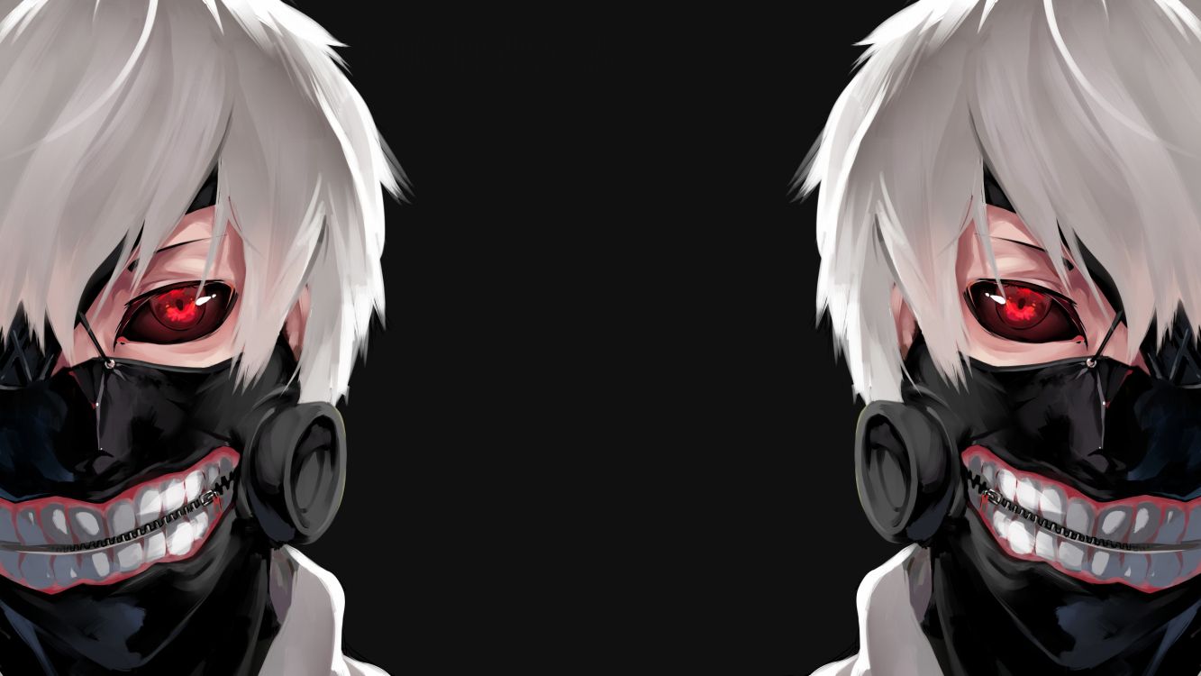 Обои Токио вурдалак, рот, сверхъестественное существо, черные волосы, мангака в разрешении 3840x2160