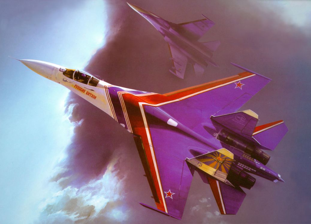 Обои сухой, самолеты, Русские Витязи, самолет, крыло в разрешении 7109x5132