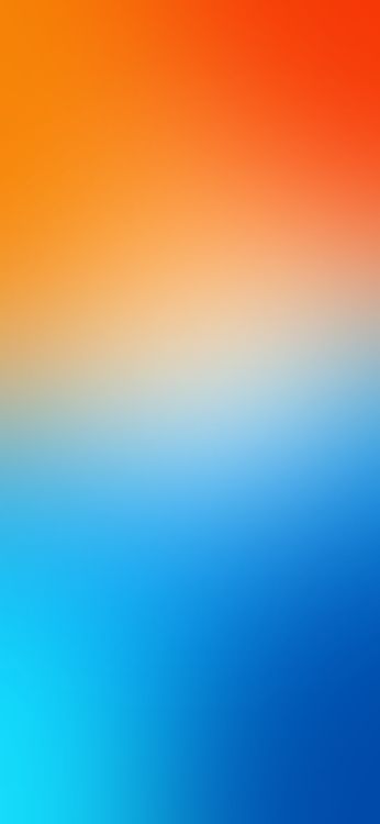 Обои красочность, синий, горизонт, полутона и оттенки, электрик в разрешении 1284x2778