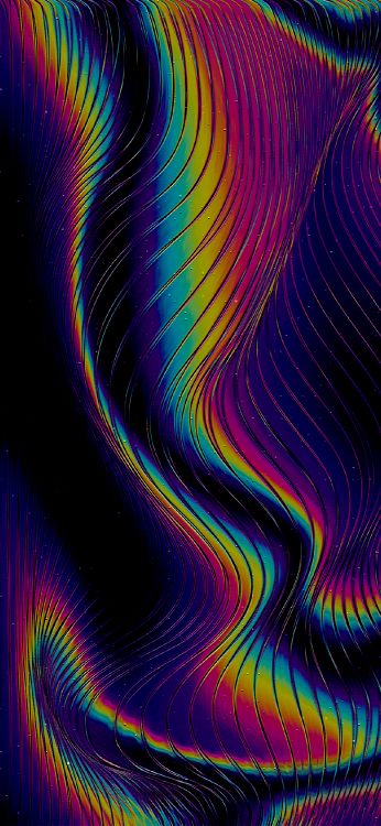 Обои красочность, пурпур, лазурный, арт, Фиолетовый в разрешении 1170x2535