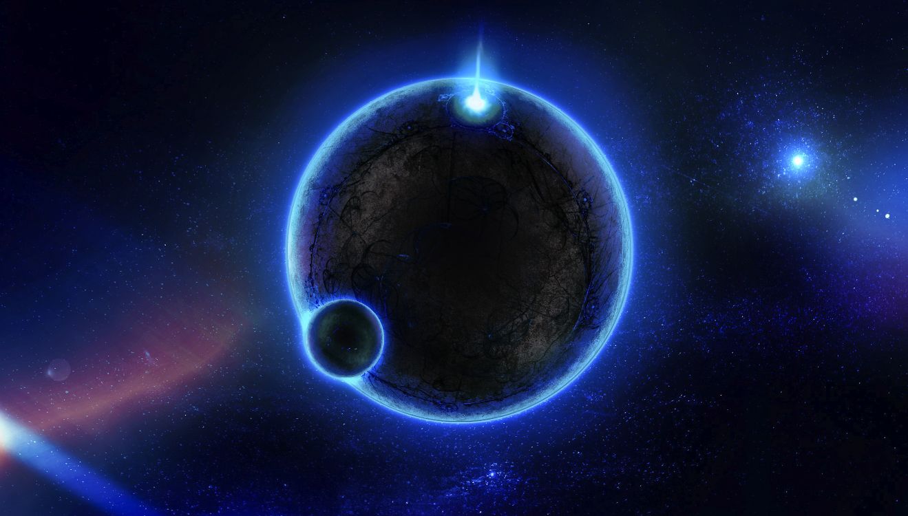 Обои космическое пространство, атмосфера, астрономический объект, планета, космос в разрешении 3800x2160