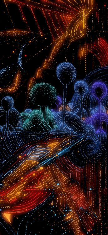 Обои салют, свет, природа, пурпур, растение в разрешении 1080x2340