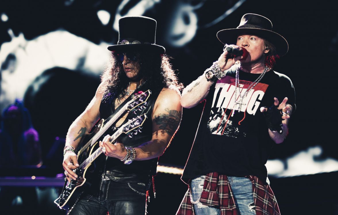 Обои пушки и розы живые, Not in This Lifetime Tour, Guns N Roses, тяжелый рок, Представление в разрешении 3302x2105