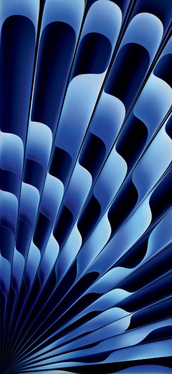 Обои Apple МасВоок Pro, iMac, яблоко, 8Гб, синий в разрешении 1420x3073