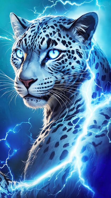 Обои африканский леопард, тигр, Ягуар в разрешении 1800x3200