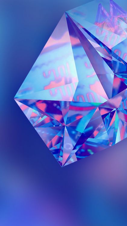 Обои треугольник, инфиникс, смартфон, синий, красочность в разрешении 1080x1920