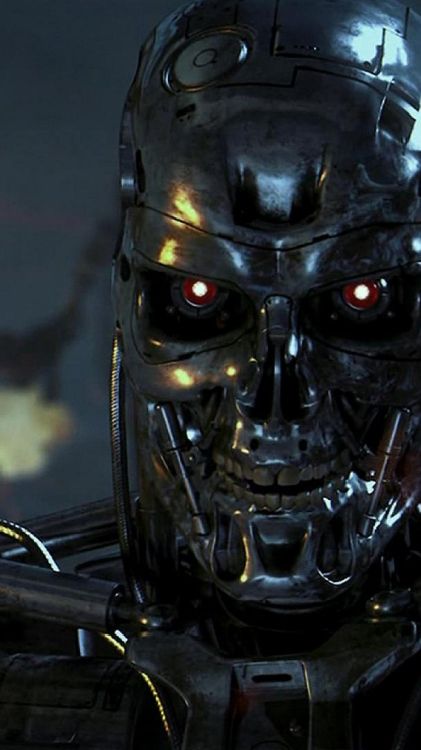 Обои Терминатор, Научная фантастика, шлем, технологии, фигурка в разрешении 1440x2560