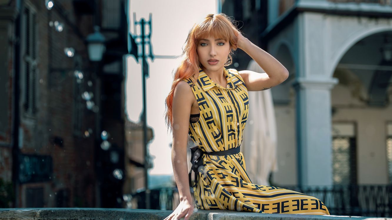 Обои красота, фэшн, глаз, уличная мода, ресничка в разрешении 3840x2160