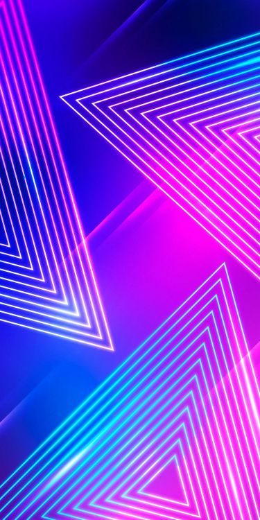 Обои свет, красочность, пурпур, синий, арт в разрешении 1080x2160