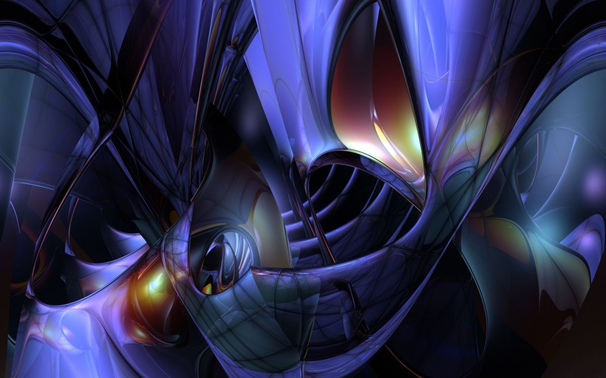 Обои фрактальное искусство, пурпур, симметрия, фигура, тьма в разрешении 1920x1200