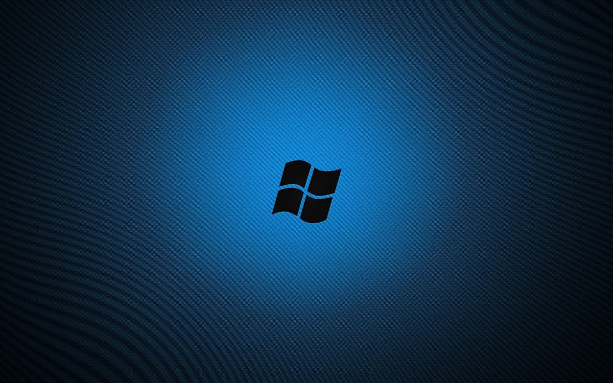 Обои microsoft windows, лого, синий, электрик, электрический синий в разрешении 1920x1200