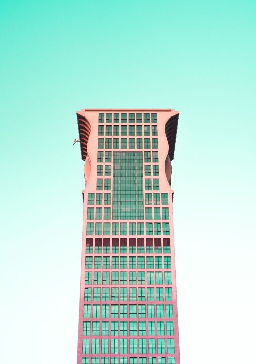 Обои здание, архитектура, небоскреб, вышка, бирюза в разрешении 3196x4547