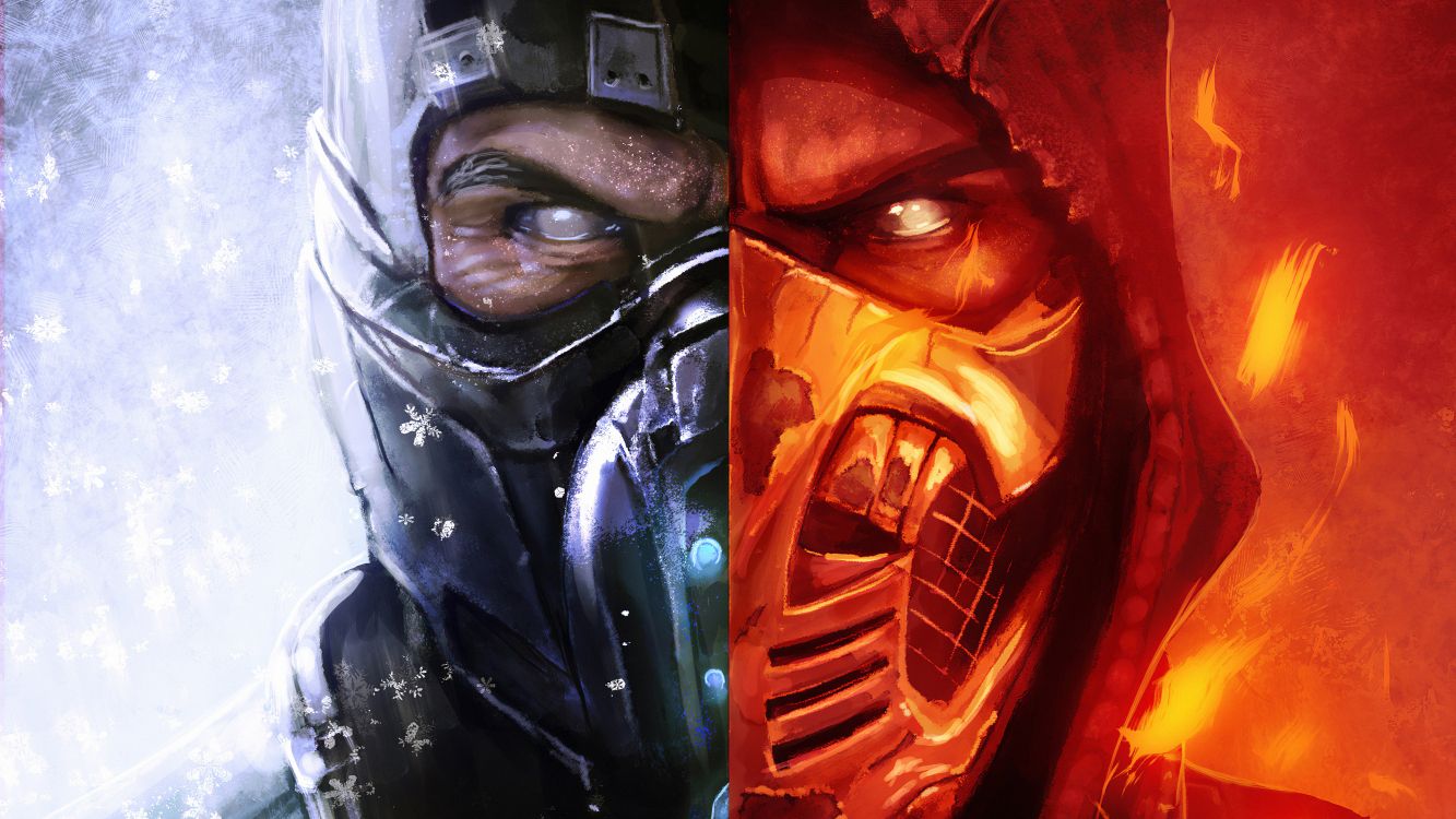 Обои Мортал Комбат 11, mortal kombat x, Скорпион, фикция, суперзлодей ...