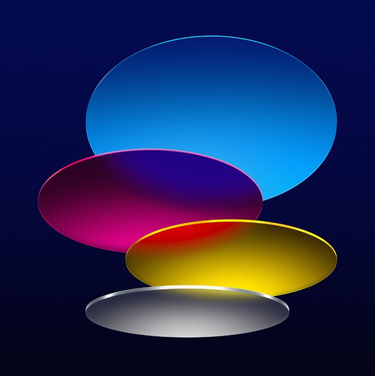 Обои яблоко, айпад, apple, m2, красочность в разрешении 2836x2836