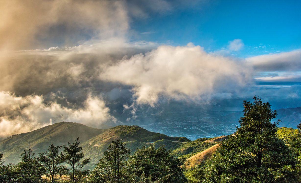 Обои Гонконг, горный рельеф, облако, природа, гора в разрешении 3280x2000