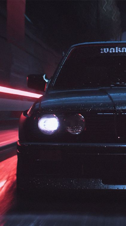 Обои ночь, легковые автомобили, спорткар, bmw, Форд Мустанг в разрешении 1079x1920