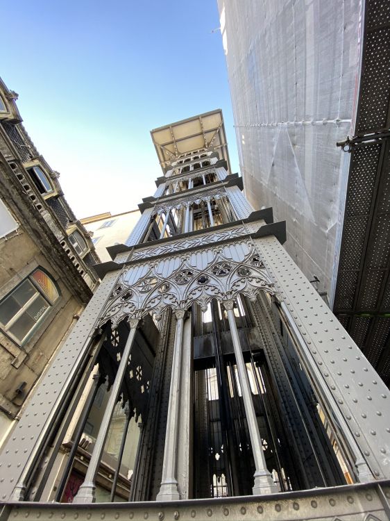 Обои подъемник санта-хуста, инфраструктура, архитектура, инженерия, железо в разрешении 1536x2048