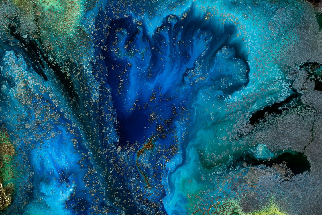 Обои синий, бирюза, Аква, лазурный, чирок в разрешении 3840x2561