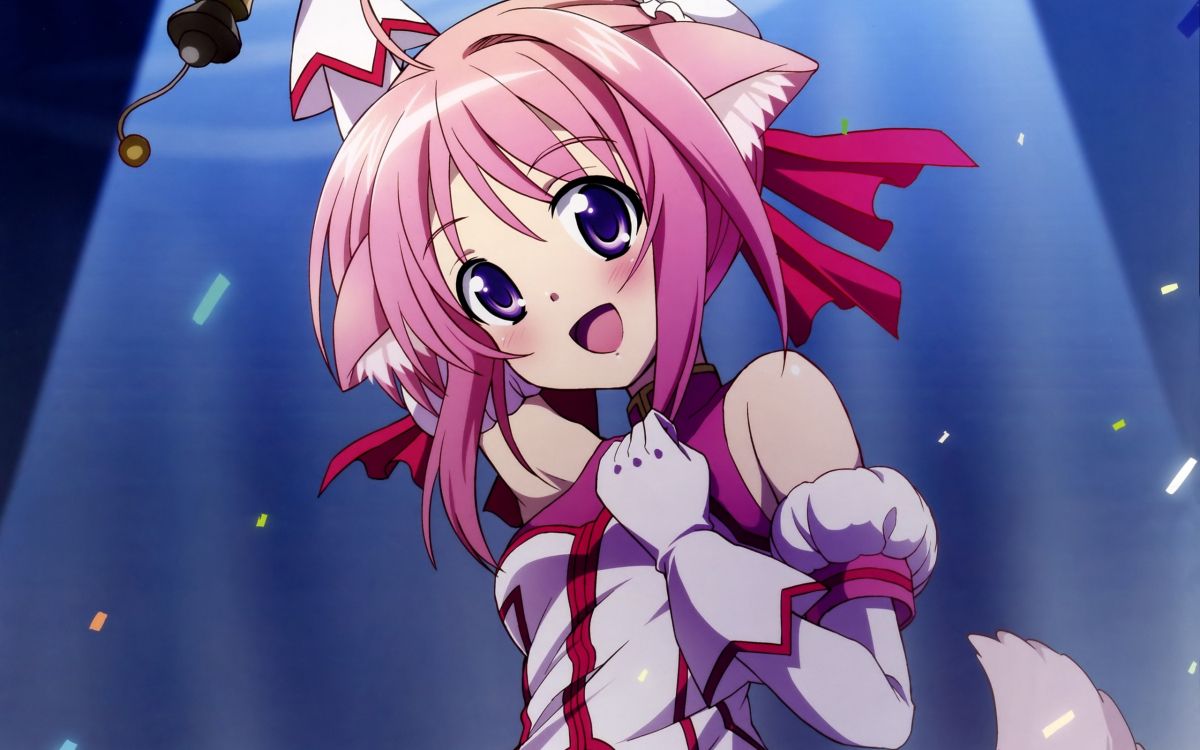 Обои мультфильм, мизинец, мангака, розовый, пурпур в разрешении 2560x1600