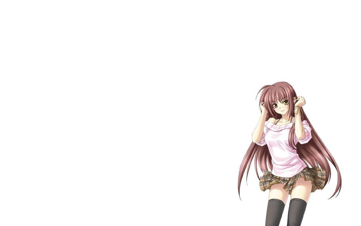 Обои мультфильм, длинные волосы, каштановые волосы, коричневый цвет, рука в разрешении 1920x1200