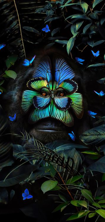 Обои художественная краска, иканвас, арт, холст, графический дизайн в разрешении 1422x3000