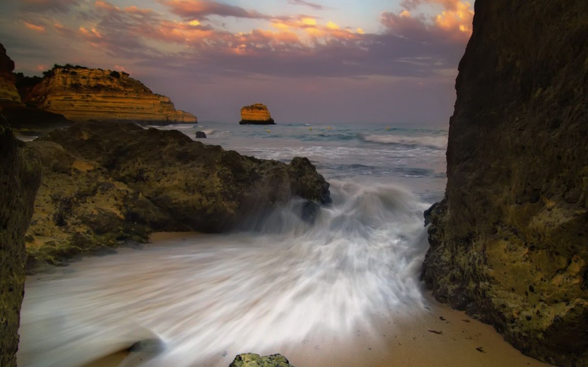 Обои водоем, море, побережье, волна, берег в разрешении 1920x1200