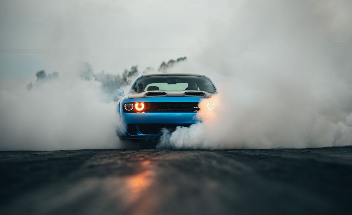 Обои dodge, 2019 Додж Челленджер СРТ мегеру, авто, мускул кар, дрифтинг в разрешении 6596x4031