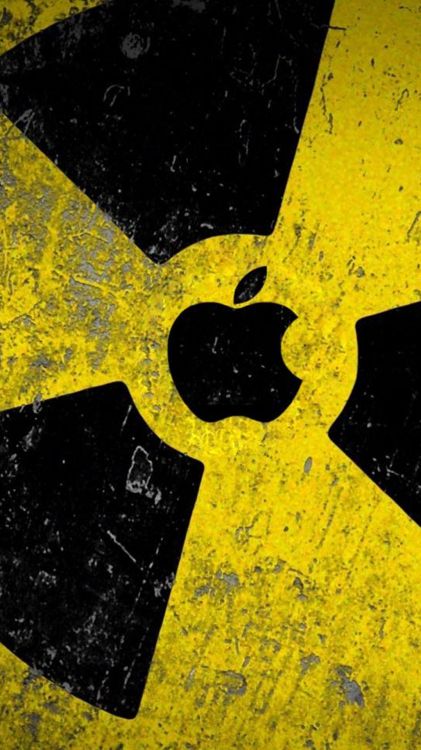 Обои графика, желтый, радиоактивный материал, графический дизайн, черный в разрешении 1080x1920