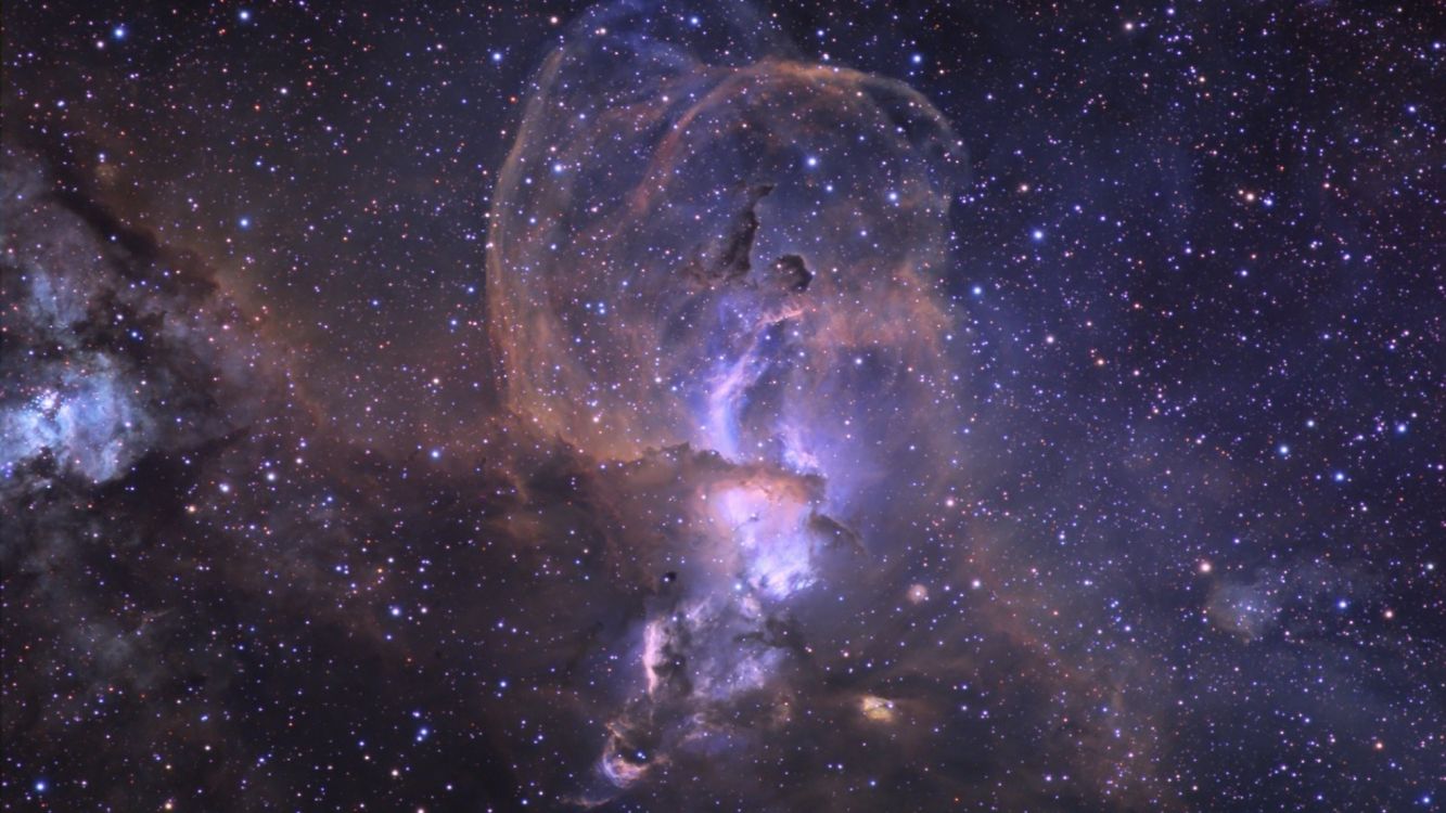 Обои космический телескоп Хаббл, Галактика, Глубокое Поле Хаббла, Астрономия, космическое пространство в разрешении 2560x1440