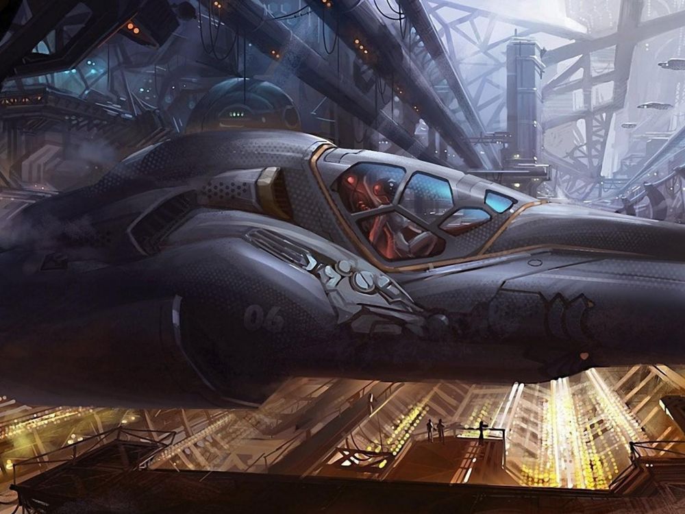 Обои звездолет, аэрокосмическая техника, авиация в разрешении 2048x1536