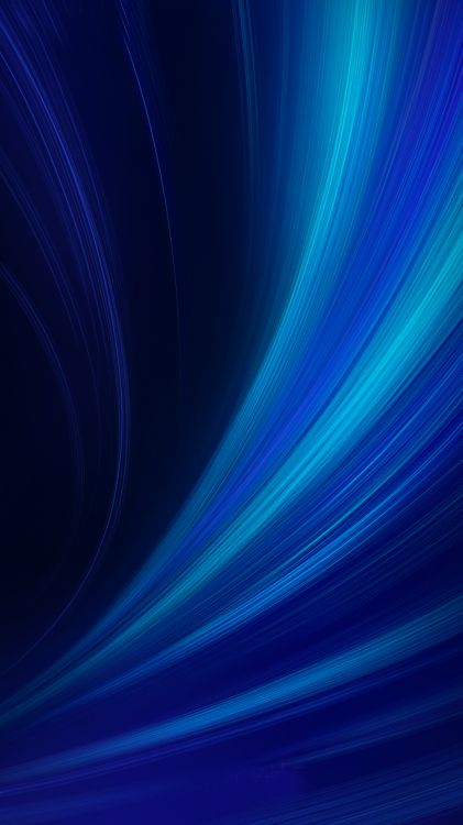 Обои Xiaomi, MIUI 9, электрик, синий, красочность в разрешении 1080x1920