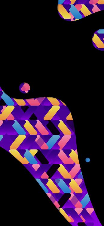 Обои треугольник, графический дизайн, пурпур, Фиолетовый, Визуальный эффект освещения в разрешении 2250x4872