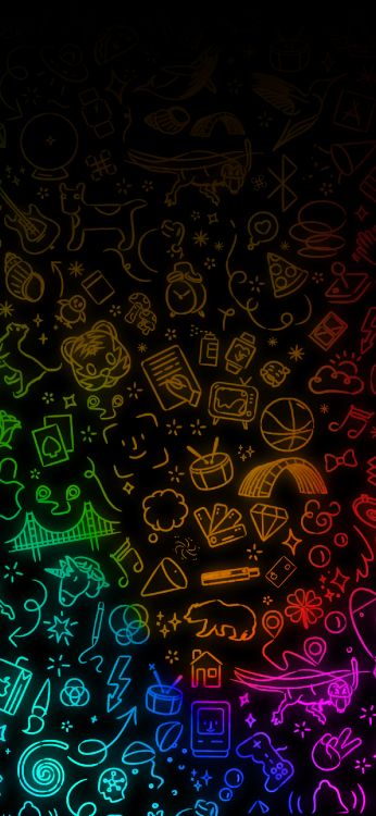 Обои яблоко, apple, ios, узор, арт в разрешении 1290x2796