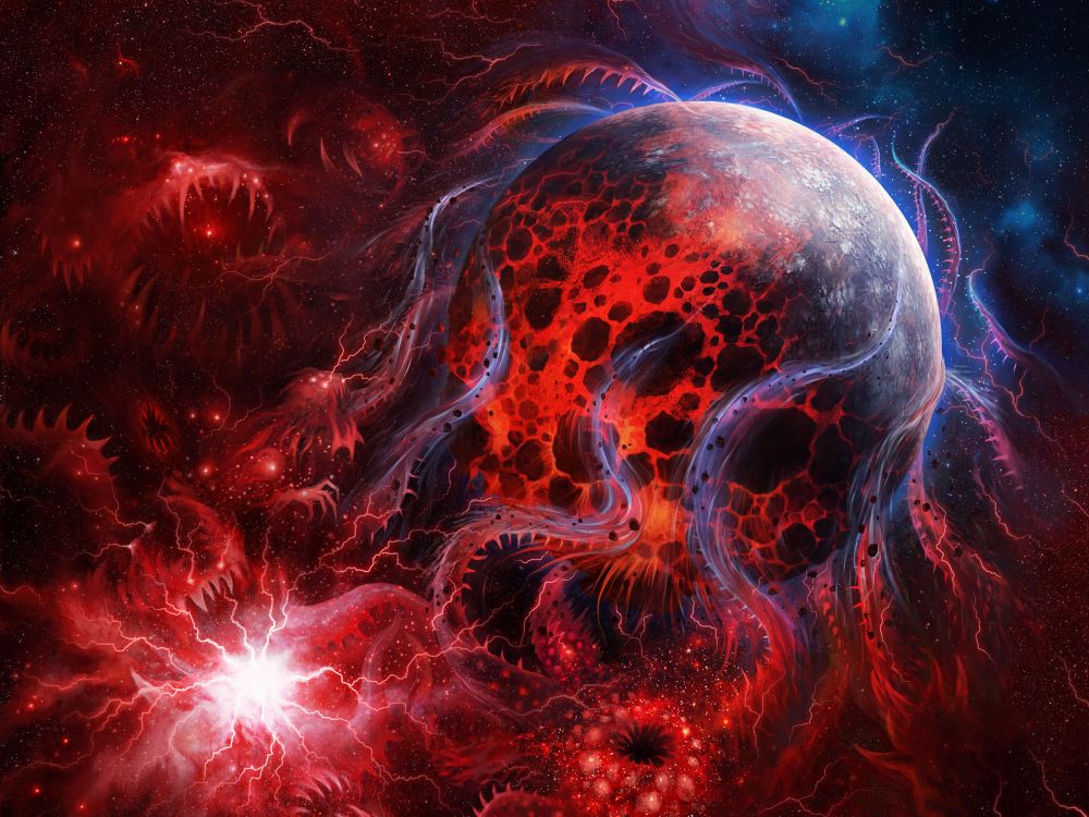 Обои фрактальное искусство, космическое пространство, астрономический объект, космос, атмосфера в разрешении 2880x2160