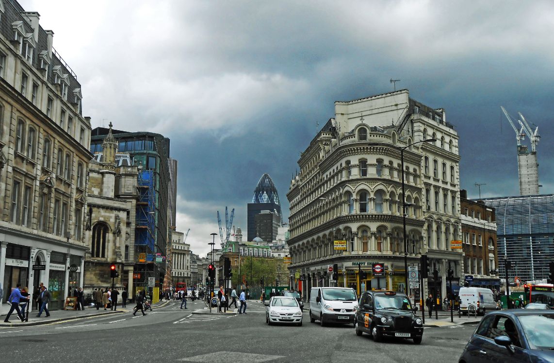 Обои Кэннон-стрит, город, городской район, метрополия, улица в разрешении 4447x2920