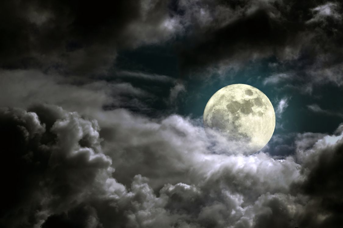 Обои луна, суперлуние, облако, ночное небо, природа в разрешении 7086x4724