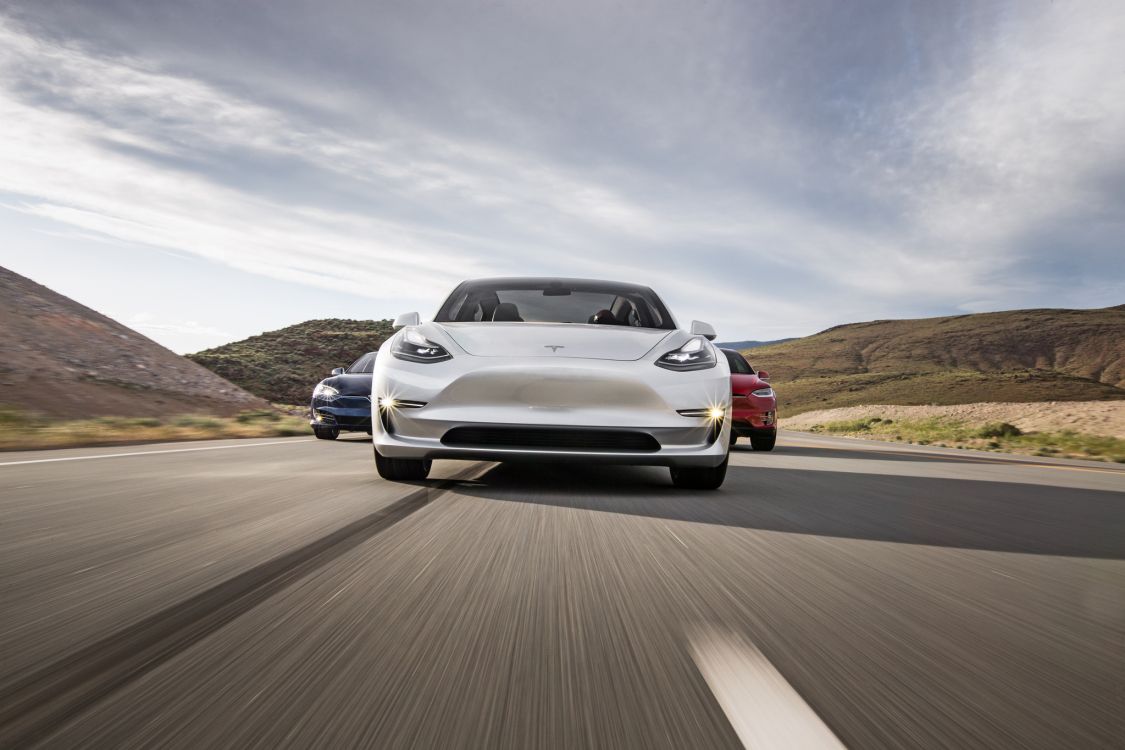 Обои Tesla Model X, 2016 Тесла Модель S, авто, спорткар, дорога в разрешении 2048x1365