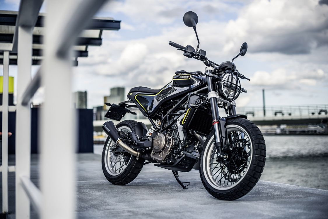 Обои 2019 бензопила Husqvarna 401 SVARTPILEN, мотоцикл, мотоциклы Husqvarna, авто, автомобильные шины в разрешении 4096x2731