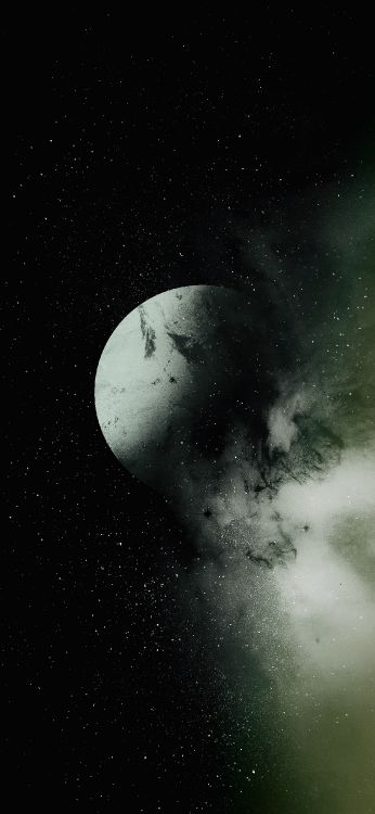 Обои атмосфера, планета, луна, природа, окружающая среда в разрешении 1242x2688