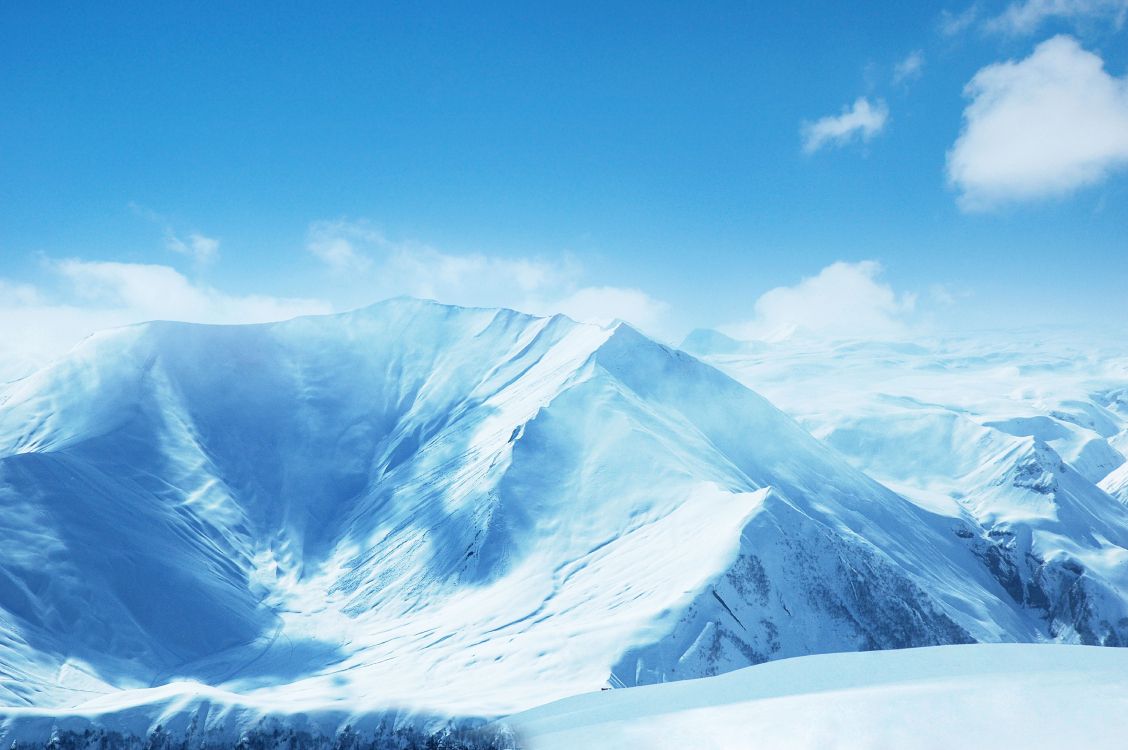 Обои гора, снег, горный хребет, горный рельеф, массив в разрешении 6416x4265