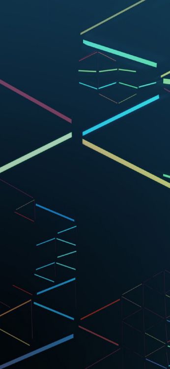 Обои андроид, Google Теперь, пиксель 4, свет, черный в разрешении 1170x2532